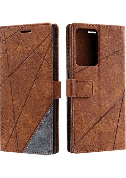 Samsung Galaxy Not 20 Için Kılıf Ultra Manyetik Cüzdan Flip Folio Kart Pu (Yurt Dışından)
