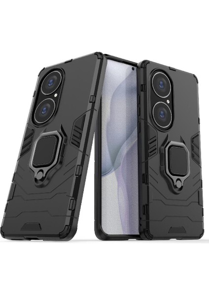 Huawei P50 Pro Askeri Damla Koruma Kickstand 360 &deg; Dönen (Yurt Dışından)
