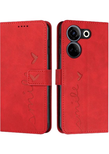 Tecno Camon 20/camon 20 Pro 4g Tam Koruma Pu Deri Flip Case (Yurt Dışından)