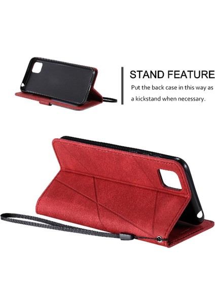 Huawei Huawei P Kart Tutucu Için Kickstand Manyetik Pu Deri Darbeye Dayanıklı (Yurt Dışından) modelleri
