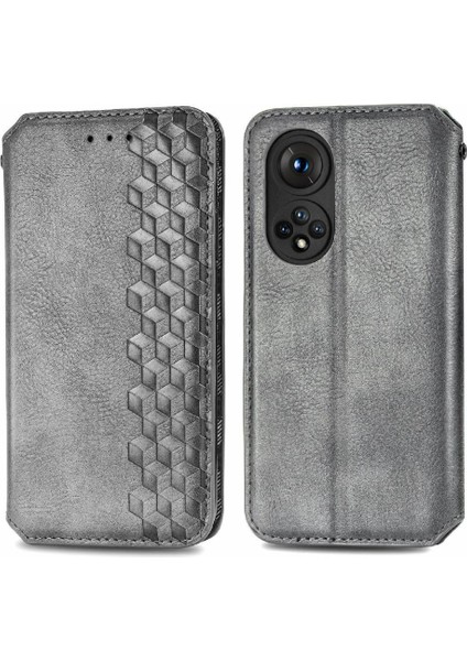 Huawei Onur Için Kılıf 50 Pro Moda Tasarım Deri Kılıf Kapak Çevirin (Yurt Dışından)