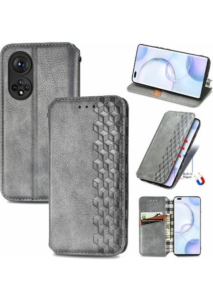 Huawei Onur Için Kılıf 50 Pro Moda Tasarım Deri Kılıf Kapak Çevirin (Yurt Dışından) modelleri