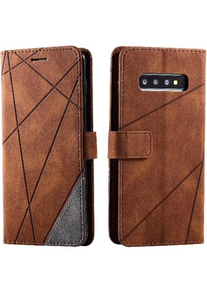 Samsung Galaxy S10 Artı Cüzdan Flip Folio Manyetik Darbeye Pu (Yurt Dışından)