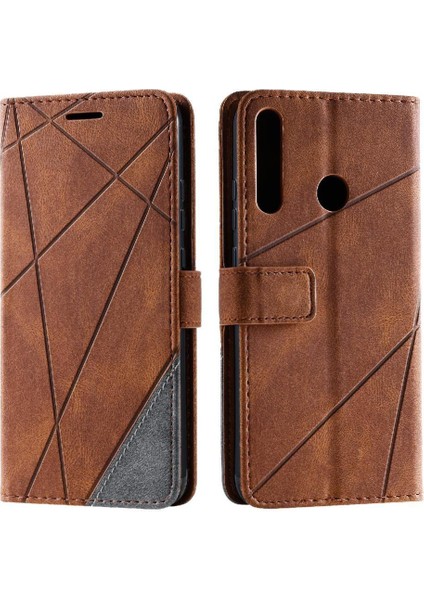 Huawei P40 Lite E Cüzdan Flip Için Kılıf Folio Kart Tutucu Kickstand Pu (Yurt Dışından)