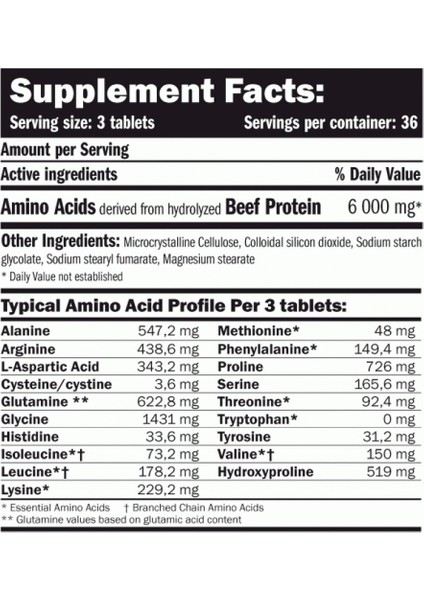 Amıx Beef Amino - 110 Tabs