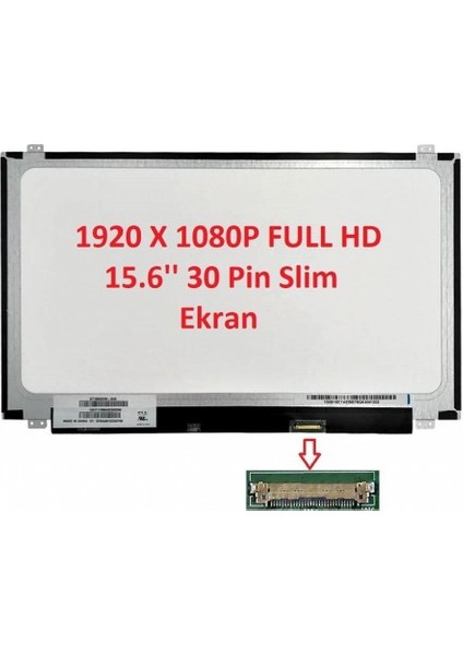 Hp 15-DB1051NT 7DQ47EA Notebook LCD Ekran (15.6''led Slim Dar Soket Fullhd Mat)