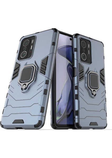 Xiaomi 11T/11T Pro 5g 360 &deg; Dönen Halka Darbeye Kapak Askeri (Yurt Dışından)