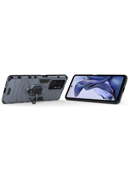 Xiaomi 11T/11T Pro 5g 360 &deg; Dönen Halka Darbeye Kapak Askeri (Yurt Dışından) modelleri