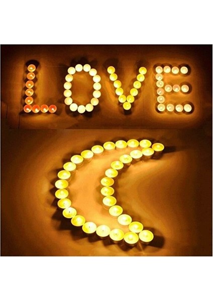 Kırmızı Tealight Mum 50'li