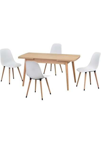 Eames Sandalye Avanos Ahşap Mdf Açılır Mutfak Masası Takımı - 70X120+30 cm fiyatları