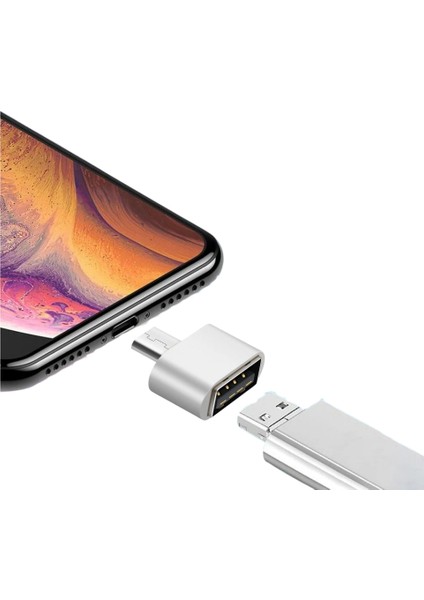 Metal Kasa Type C To USB 3.1 Otg Data Çevirici Adaptör Hızlı Aktarım