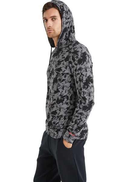 Erkek Termal Sweatshirt 2. Seviye 7579 - Gri Melanj modelleri