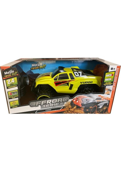 Off Road Serisi Vudoo Kumandalı Araba 1/16 Sarı