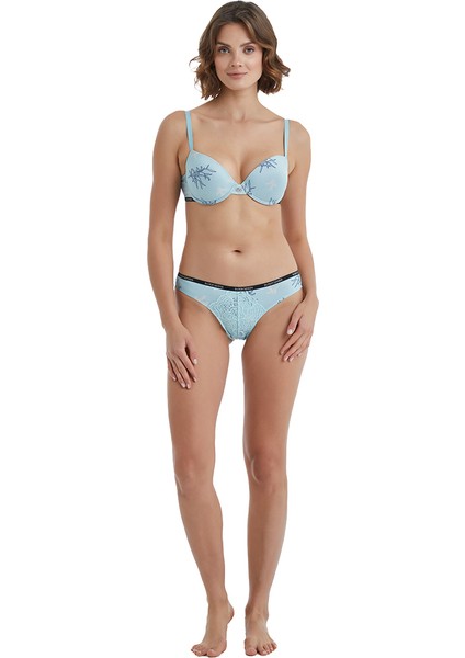 Kadın Push-Up Sütyen 51418 - Mavi
