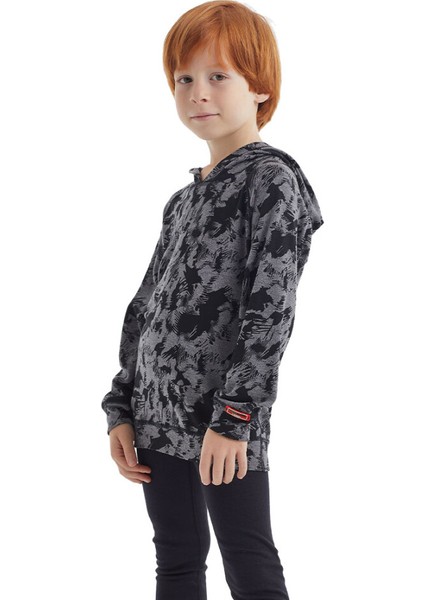 Çocuk Termal Sweatshirt 2. Seviye 5946 - Gri Melanj