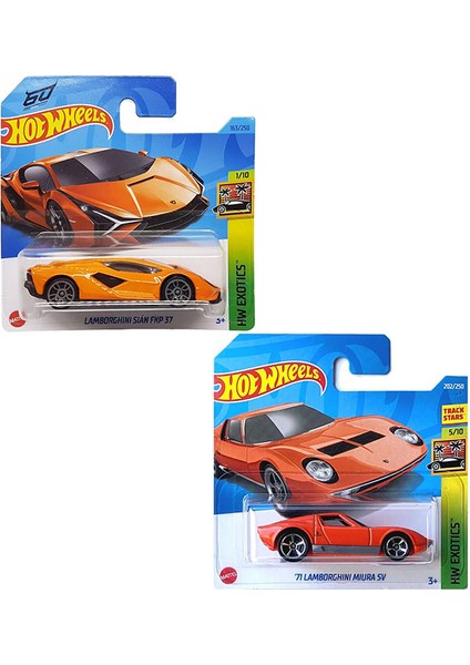 71 Lamborghini Miura Sv & Sian Fkp 37 2 Araç Set (1:64)