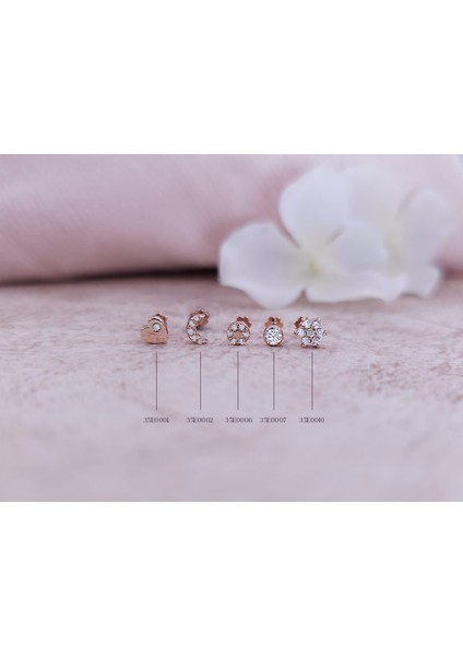 Pırlanta Luna Tragus Piercing 0435E0002