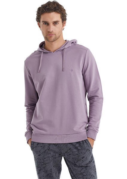 Erkek Sweatshirt 40076 - Lila