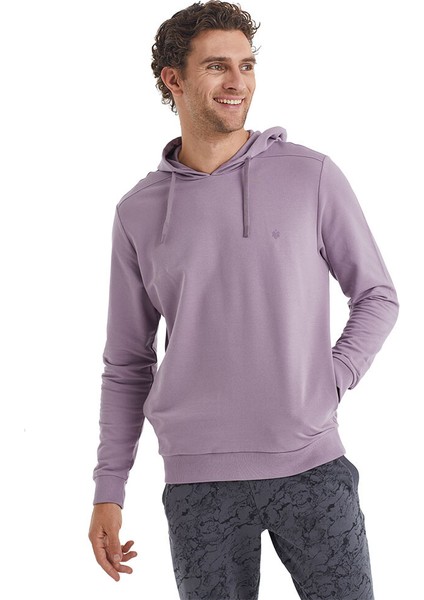 Erkek Sweatshirt 40076 - Lila