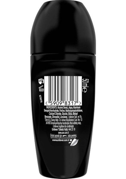 Erkek Roll On Deodorant Black 48 Saat Etkileyici Koku 50 ml