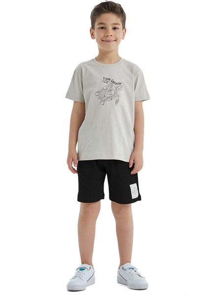 Erkek Çocuk T-Shirt 40482 - Bej