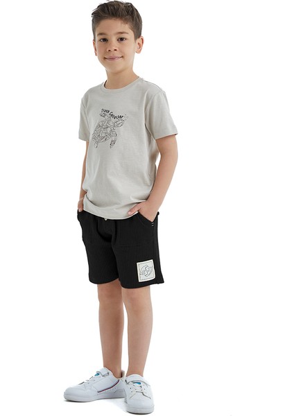 Erkek Çocuk T-Shirt 40482 - Bej modelleri