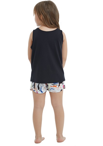 Kız Çocuk Pijama Takımı 60444 - Siyah
