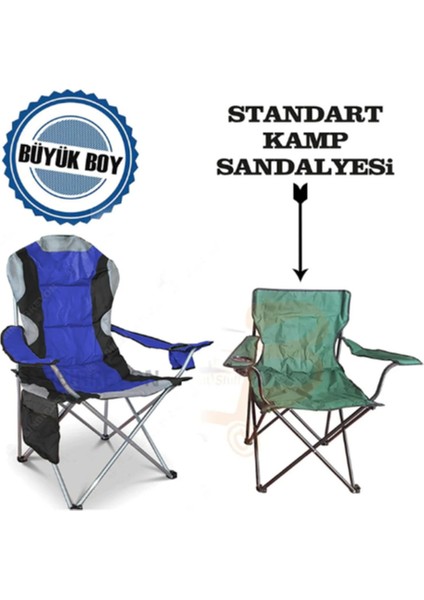 Tekno Trust Metal Mavi Katlanır Kamp Sandalyesi Kamp Koltuğu Xxl Kalın Profil 120KG Tekli Tek Kişilik 1-5 kg T fiyatları