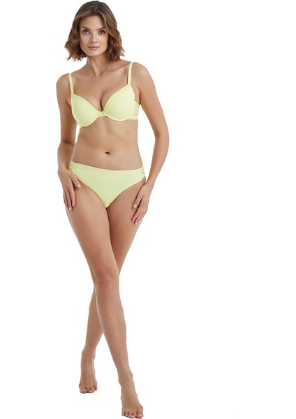 Kadın Push-Up Sütyen 51362 - Sarı