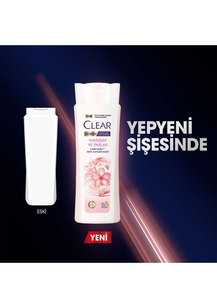 Women Kepeğe Karşı Etkili Şampuan Yumuşak ve Parlak 350 ml x3