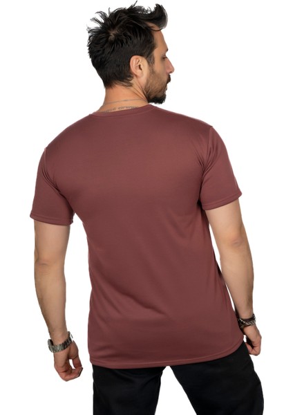 Aşırı Terleme Önleyici V Yaka T-Shirt, Ter Sızdırmaz, Çift Katmanlı