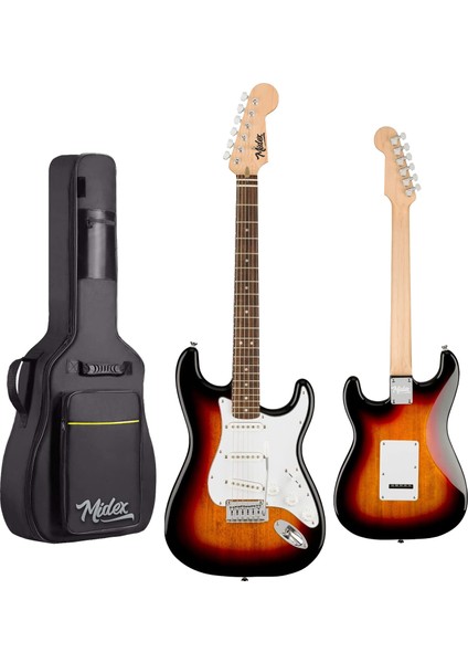 RPH-30SB-50AMP Gül Klavye Sss 50W Amfili Elektro Gitar Seti