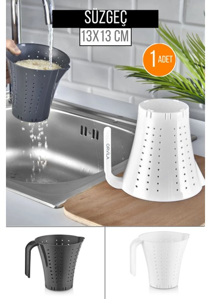 Pratik Pirinç Sebze Meyve ve Makarana Aktarma - Yıkama Süzgeci