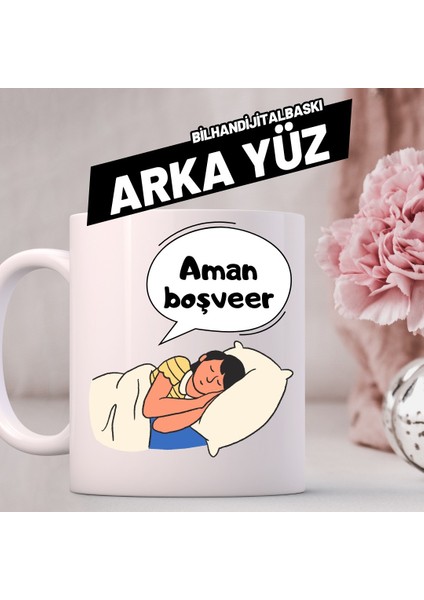 Aman Boşver &hallederiz Tasarımlı Kupa