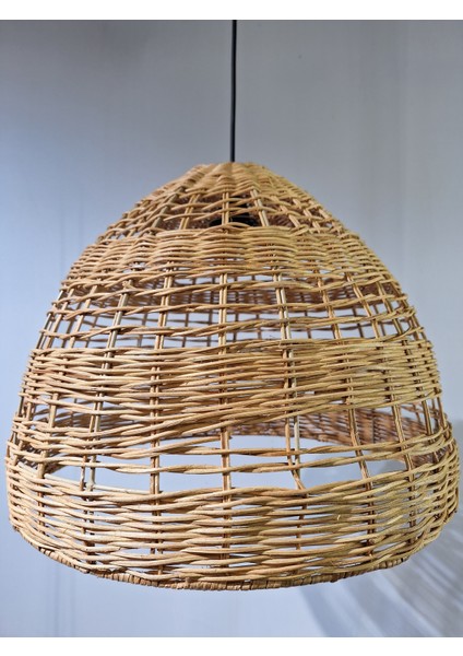 Oymalı Rattan AVİZE-46X38CM