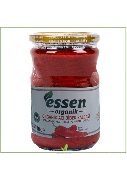 Essen Organik Acı Biber Salçası 610 gr