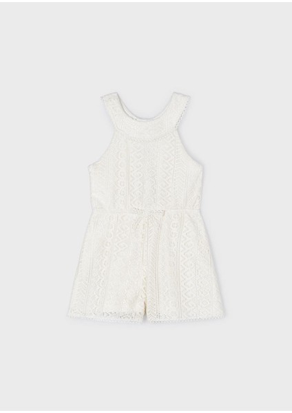 Güpürlü Kız Çocuk Şort Tulum modelleri