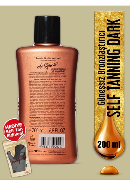 Eda Taşpınar Dark Self Tanning Güneşsiz Bronzlaştırıcı 200 ml