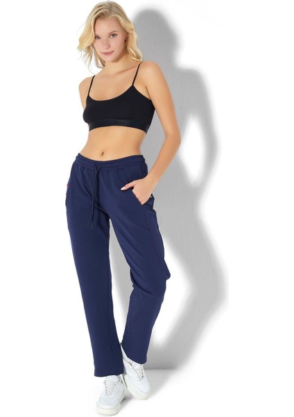 Kadın Lacivert Iki Iplik Eşofman Altı 2721