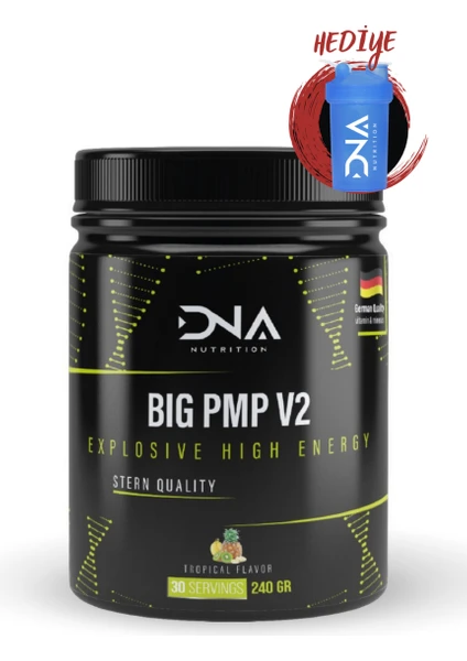 Dna Nutrition Big Pmp Pre-Workout 240 gr Tropik Meyve Aromalı