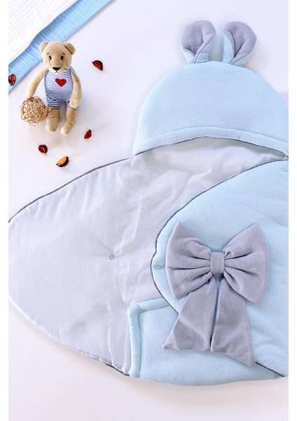 Erkek Bebek Mavi Lüks Anakuçağı Kundak STL6554