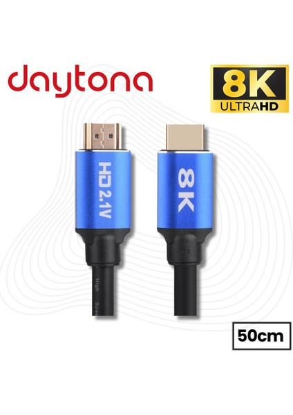 A5092 8k Ultra Hd 2.1V 48GBPS Altın Kaplama UHD HDMI Kablo