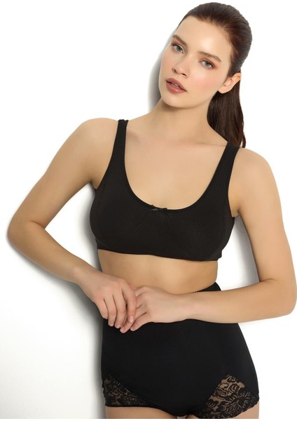 Kadın Siyah Geniş Askılı Glory Büstiyer 650