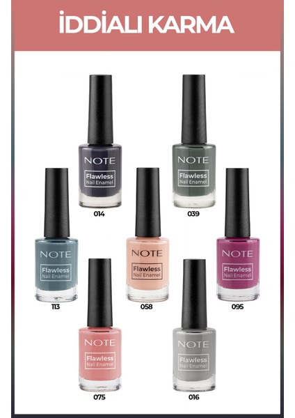 Nail Flawless 7'li Iddialı Karma Oje Seti