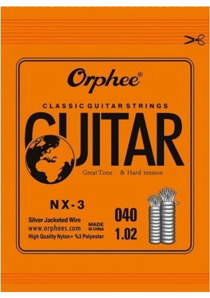 Nx-3 Klasik Gitar Sol Teli