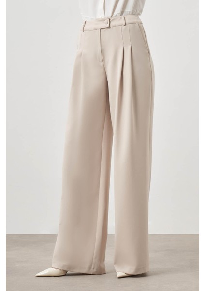 Pileli Double Bej Pantolon fiyatları