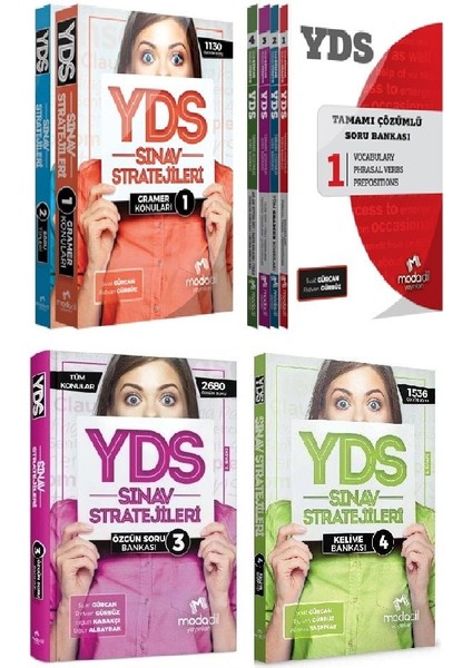 YDS Sınav Stratejileri Soru+Deneme 8'li Set Modadil Yayınları