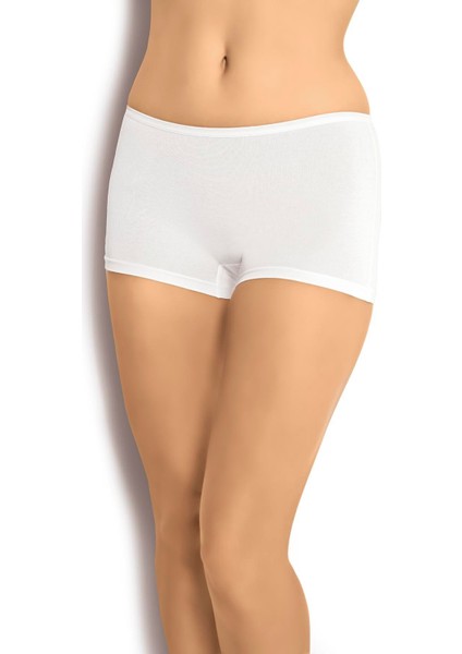 Kadın Modal Boxer Beyaz 621