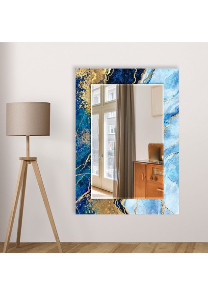 Mermer Desenli Temperli Cam Duvar Aynası indirimleri