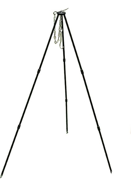 Açık Kamp Asılı Pot Braketi Tripod Taşınabilir Kamp Ateşi Standı Tripod Kamp Piknik Malzemeleri Ekipmanları (Yurt Dışından)